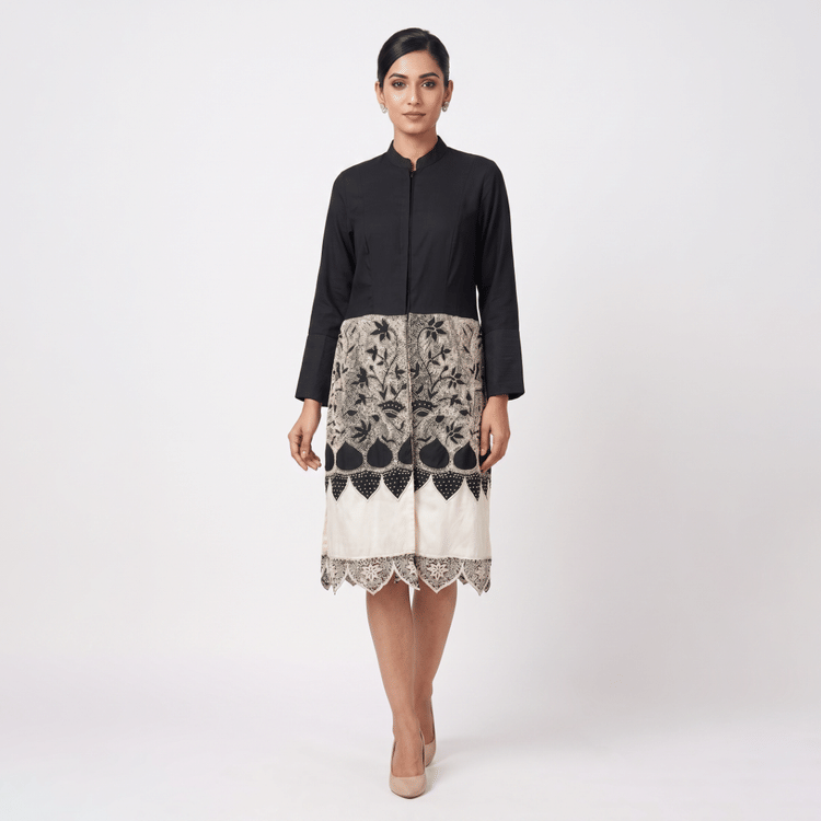 Rahul Mishra Black And White Jacket-Hover-Image