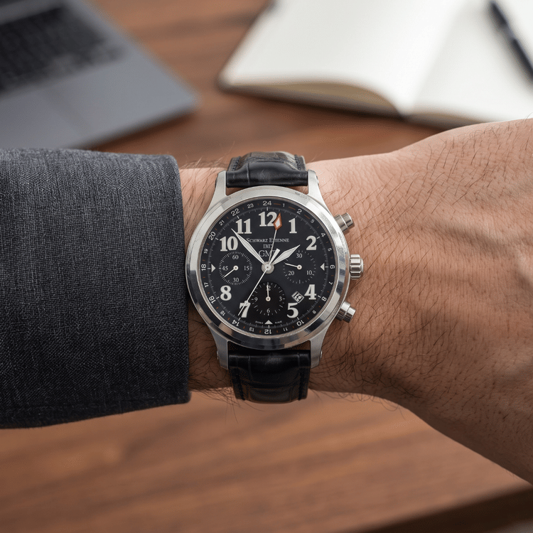 Schwarz Etienne GMT Chronograph 42 MM Stainless Steel Automatic-Hover-Image