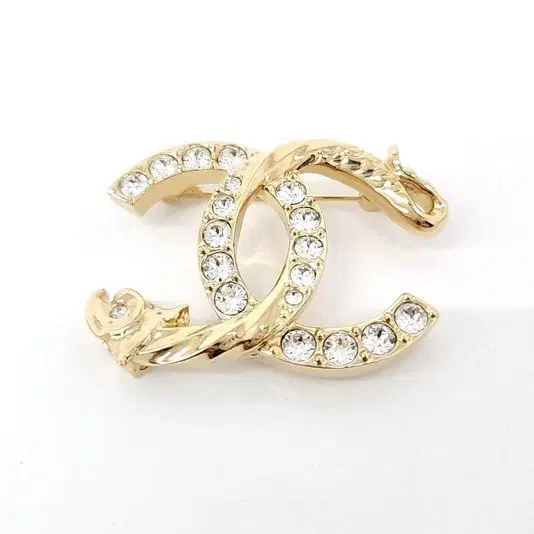 Chanel logo brooch
