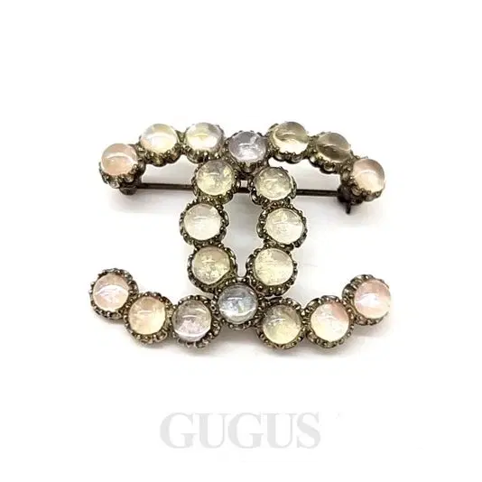 Chanel logo brooch