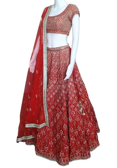 Anita Dongre Red Bridal Lehenga-Hover-Image