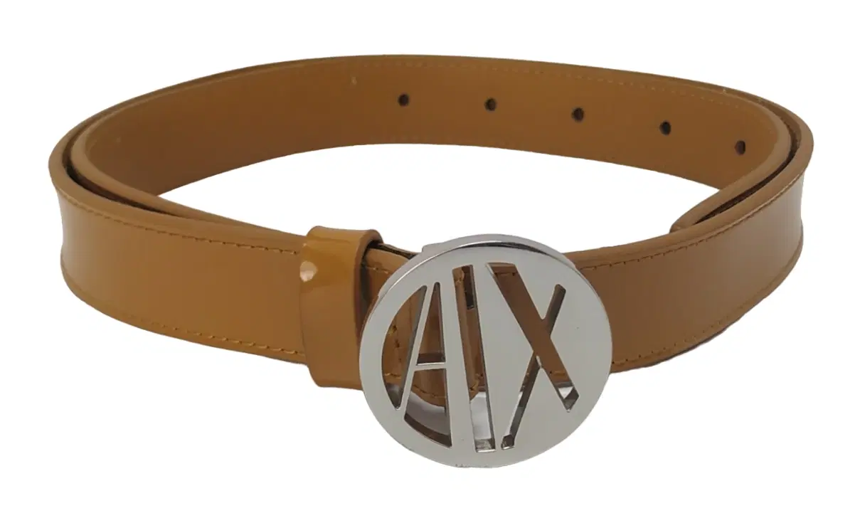 Armani Exchange Brown Leather Belt