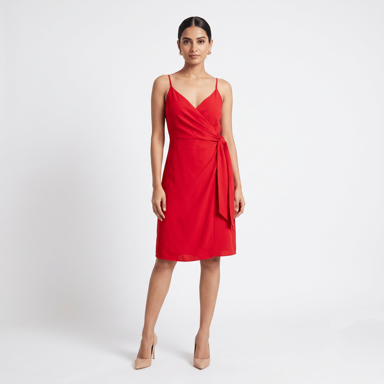 Size US 8 - Armani Exchange Red Dress-Hover-Image