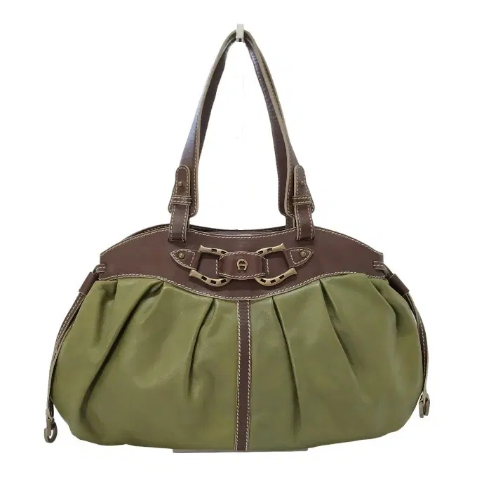 Aigner Green/Brown Shoulder Bag