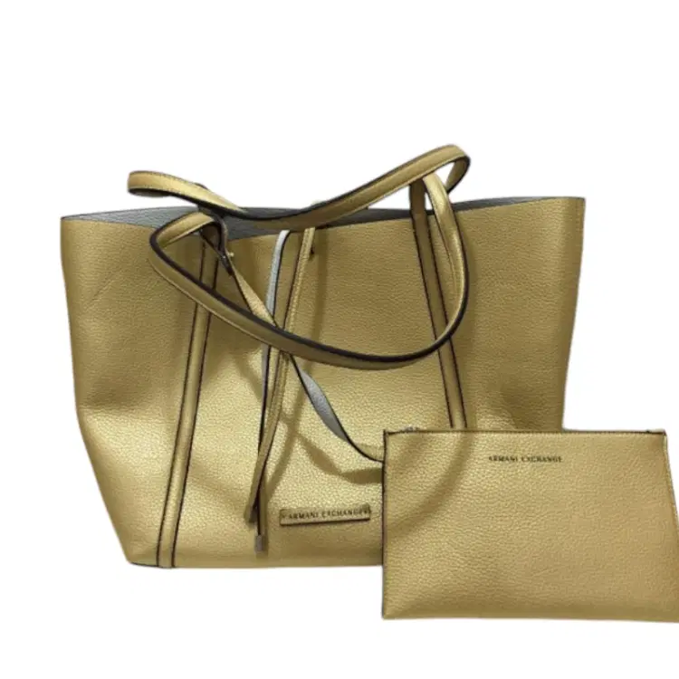 Armani Exchange Gold & Silver Reversible Tote-Hover-Image
