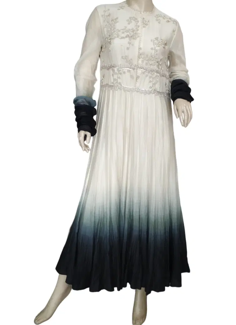 Anamika Khanna White & Black Dress
