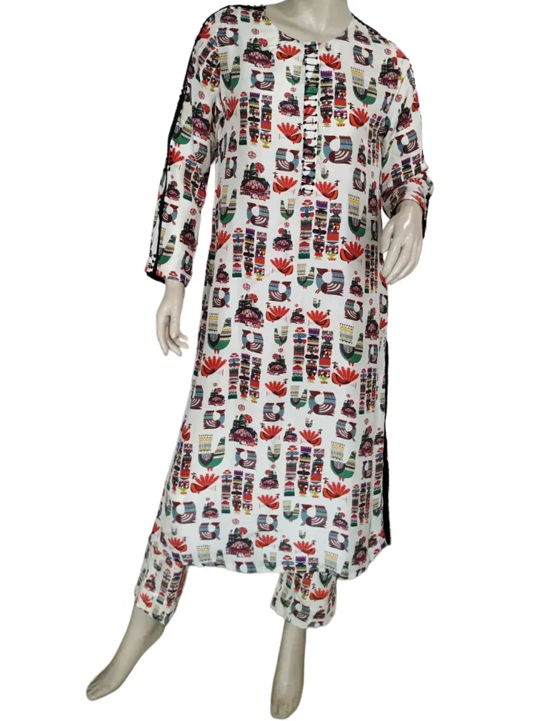 Anamika Khanna White Dress With Pant