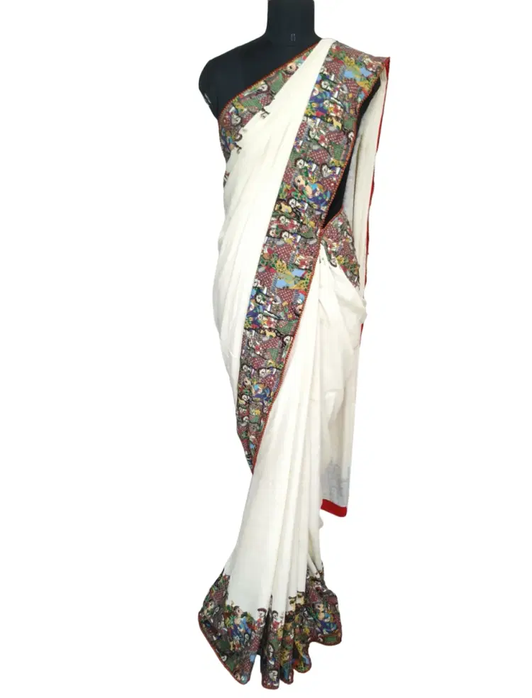 Anamika Khana White Saree-Hover-Image