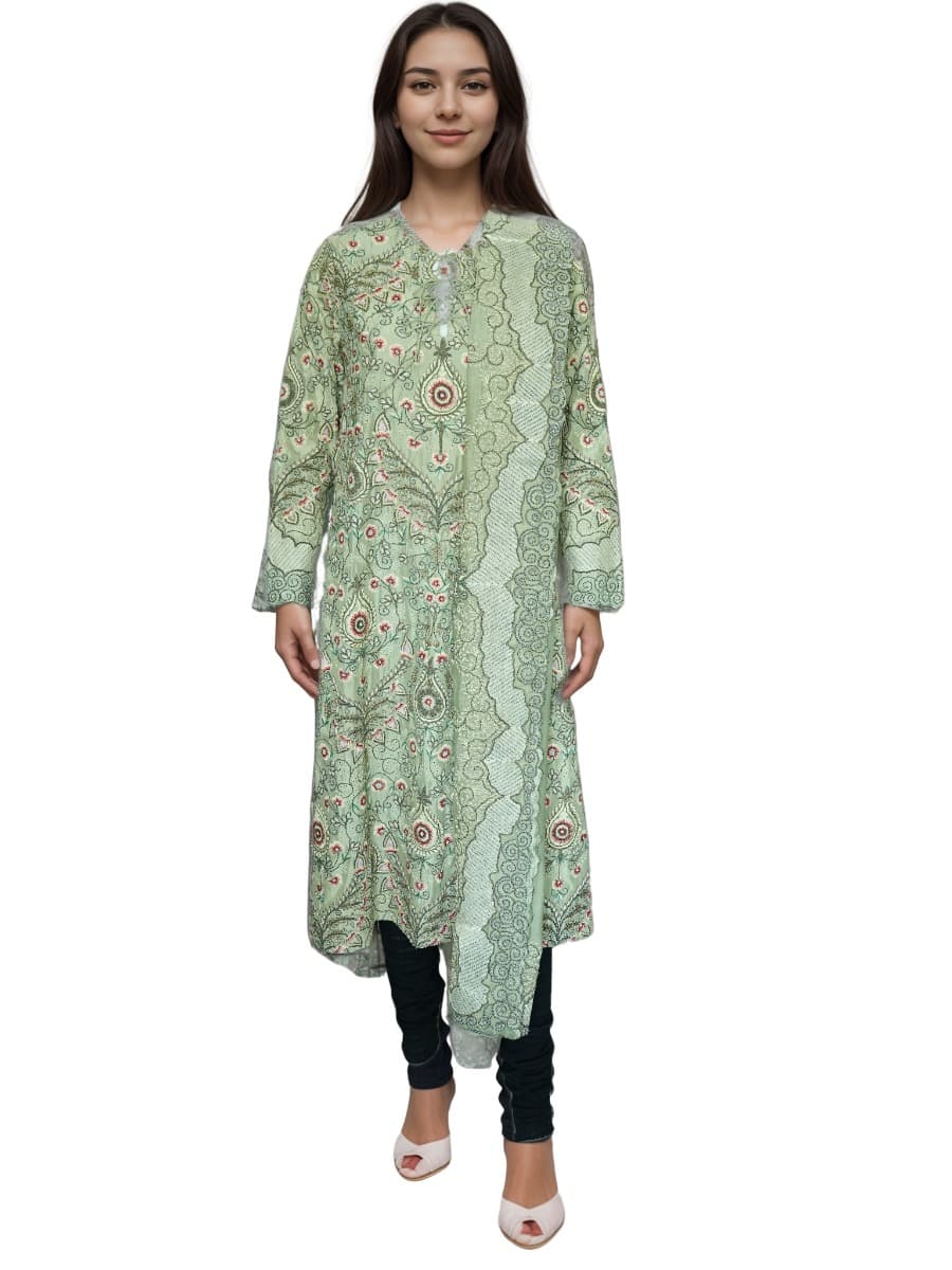 Anamika Khanna Embroidered Kurta With Dupatta