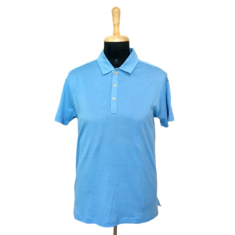 Hugo Boss Linen Cotton Slim Fit Blue Tshirt-Hover-Image