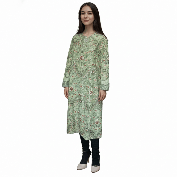 Anamika Khanna Embroidered Kurta With Dupatta-Hover-Image