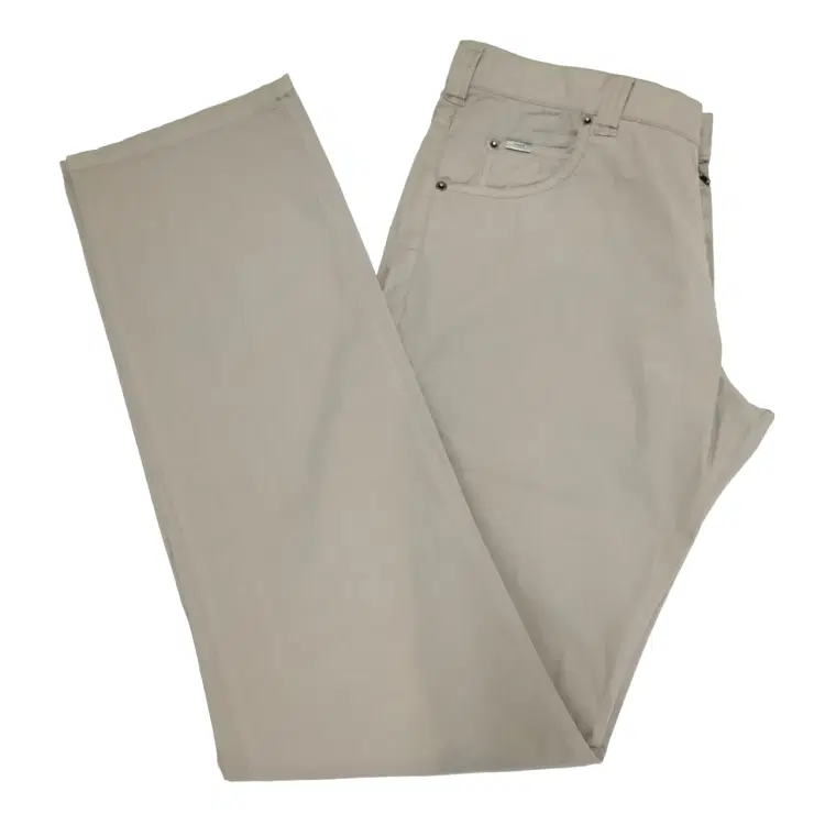 Armani Collezioni Beige Cotton Jeans-Hover-Image