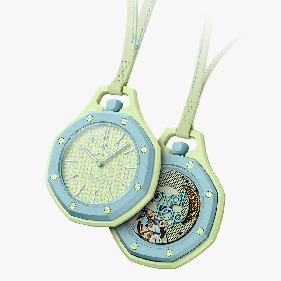 Audemars Piguet x Swatch Bioceramic Royal Pop Collection Pocket Watches BLAUE ACHT