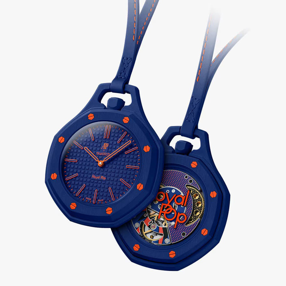 Audemars Piguet x Swatch Bioceramic Royal Pop Collection Pocket Watches ORENJI HACHI