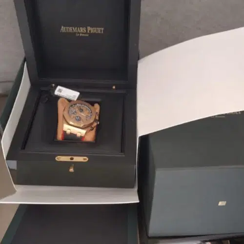 Audemars Piguet Royal Oak Offshore Chronograph 42MM Rose Gold Dial With Rubber Bracelet-Hover-Image