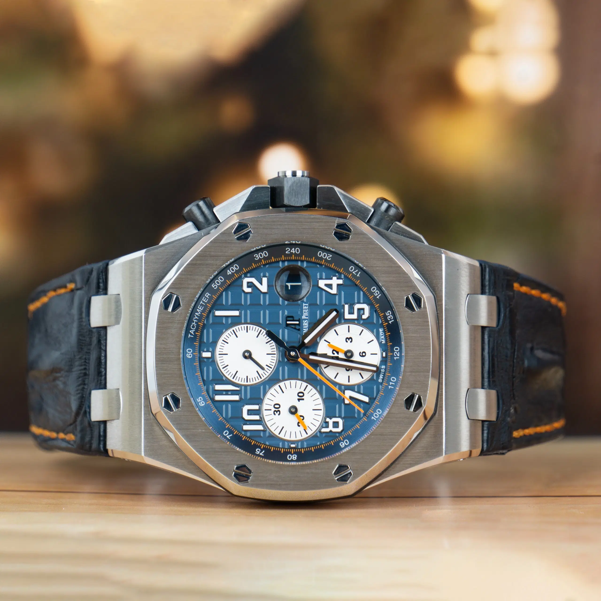 Audemars Piguet Royal Oak Offshore Blue Dial Steel Complete Set