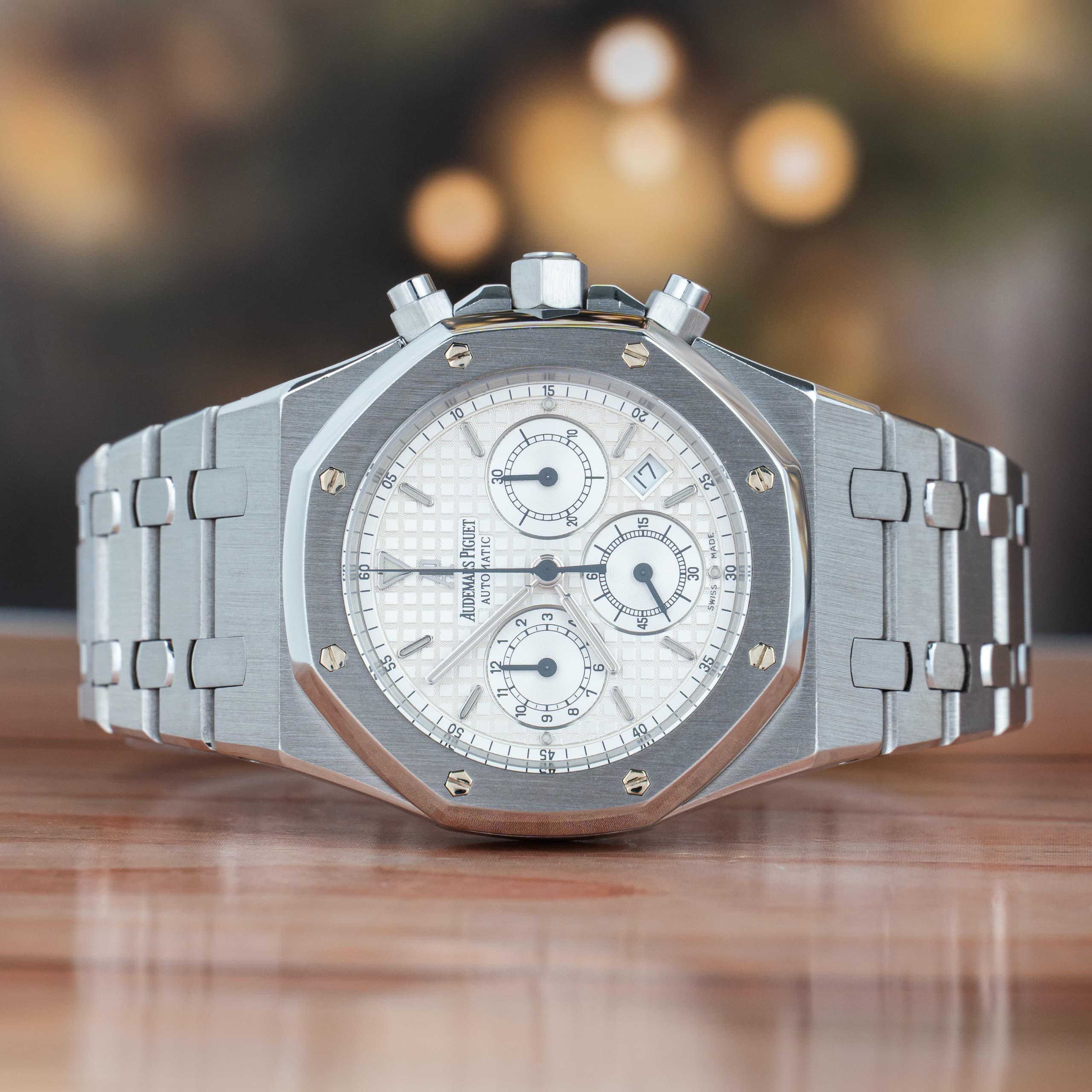 Audemars Piguet Royal Oak Chronograph 39 MM White Dial Steel Automatic Watch 25860ST.OO.1110ST.05