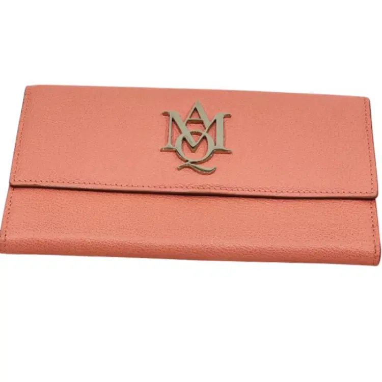 Alexander McQueen Amq Insignia Grained Leather Continental Wallet-Hover-Image