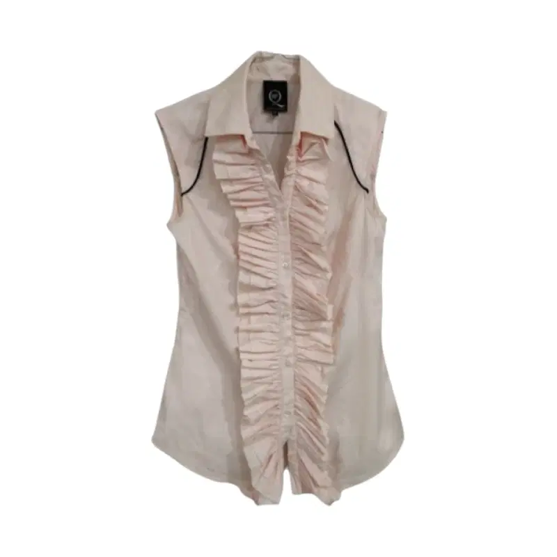 Alexander McQueen Pink Ruffle Sleeveless Top