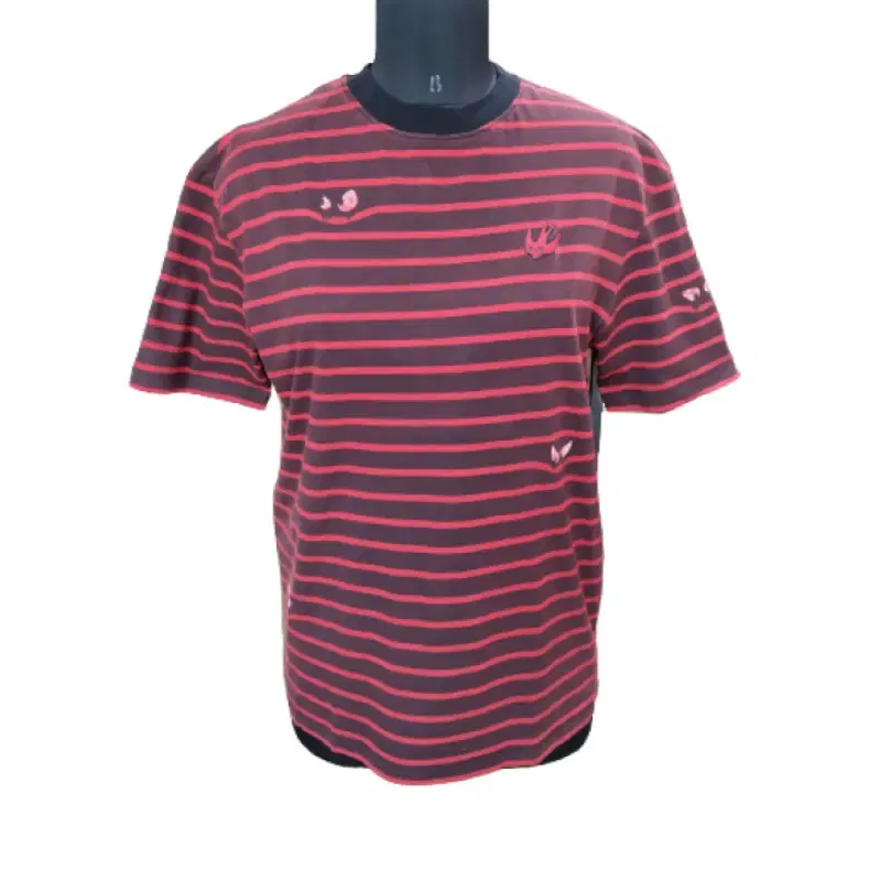 MCQ Alexander McQueen Red Striped T shirt