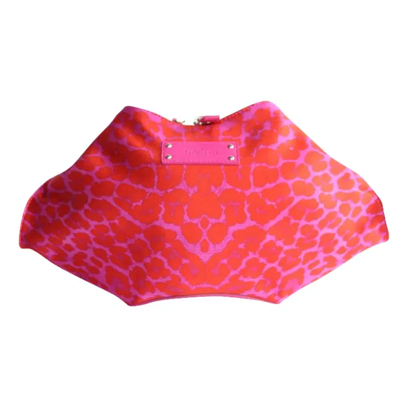 Alexander McQueen Leopard-Print De-Manta Clutch Bag