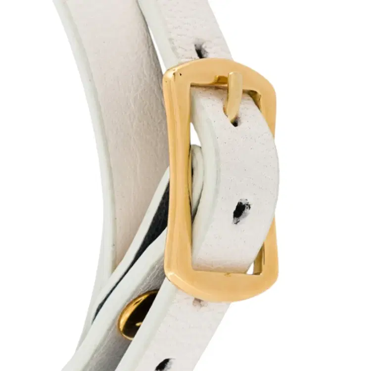 Alexander Mcqueen McQ White Razor Triple Wrap Bracelet-Hover-Image