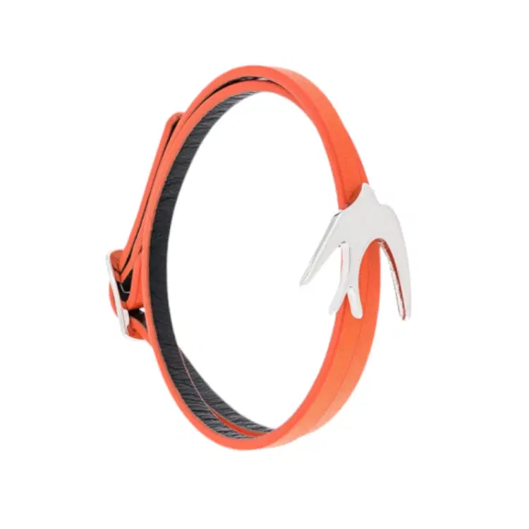 Alexander Mcqueen McQ Orange Swallow Double Wrap Bracelet-Hover-Image