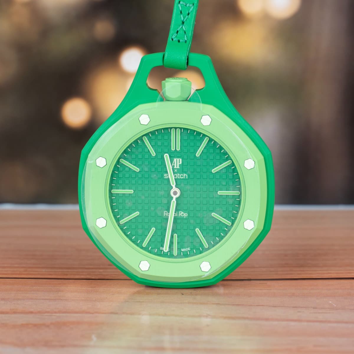 Audemars Piguet x Swatch Bioceramic Royal Pop Collection Pocket Watches Ref. No SSX03G100N