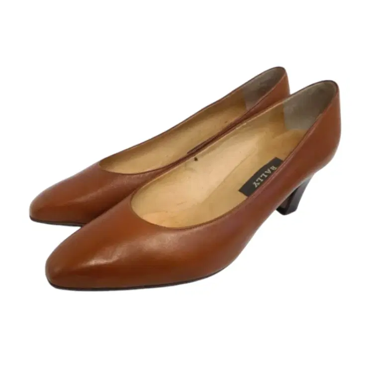 Bally Brown Leather Pumps-Hover-Image