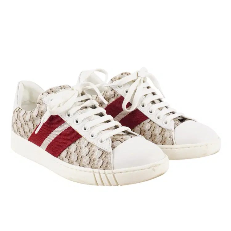 Size 36.5 - Bally BB printed canvas Wisen Sneakers-Hover-Image