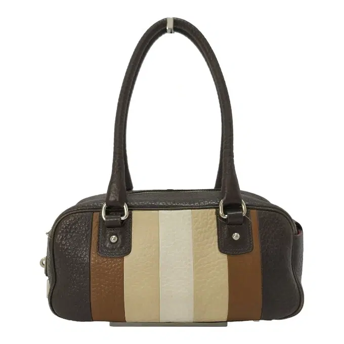 Bally Leather Handbag With Lock And Key