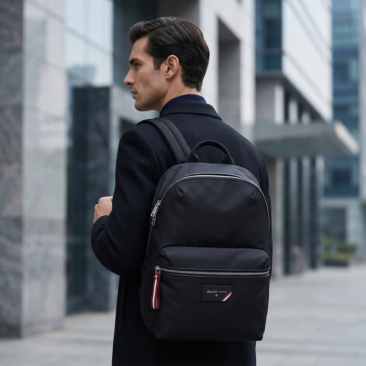 BALLY techno Nylon Backpack-Hover-Image