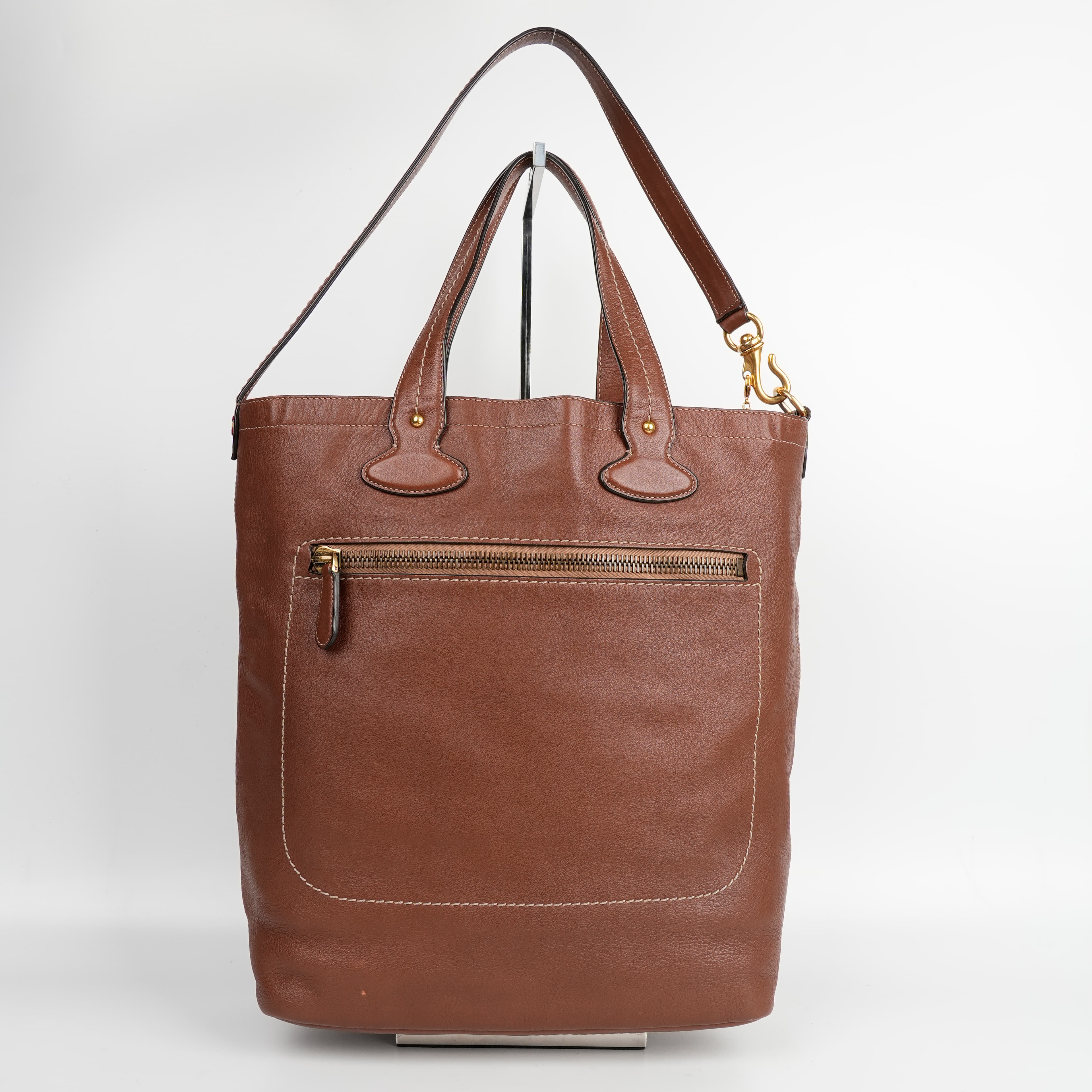 Bally Brown Leather Shoulder Bag
