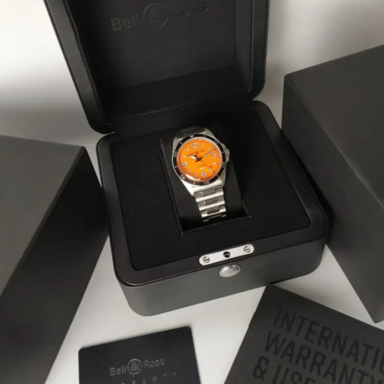 Bell & Ross BR V2-92 Orange Dial 41 MM Automatic Watch Full Set-Hover-Image