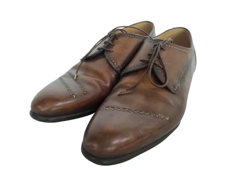 Berluti Brown Leather Shoes-Hover-Image