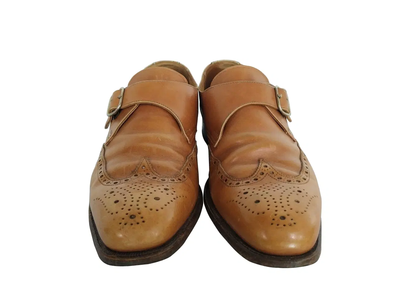 Crockett And Jones Chalfont Monk Strap Wingtip Shoes