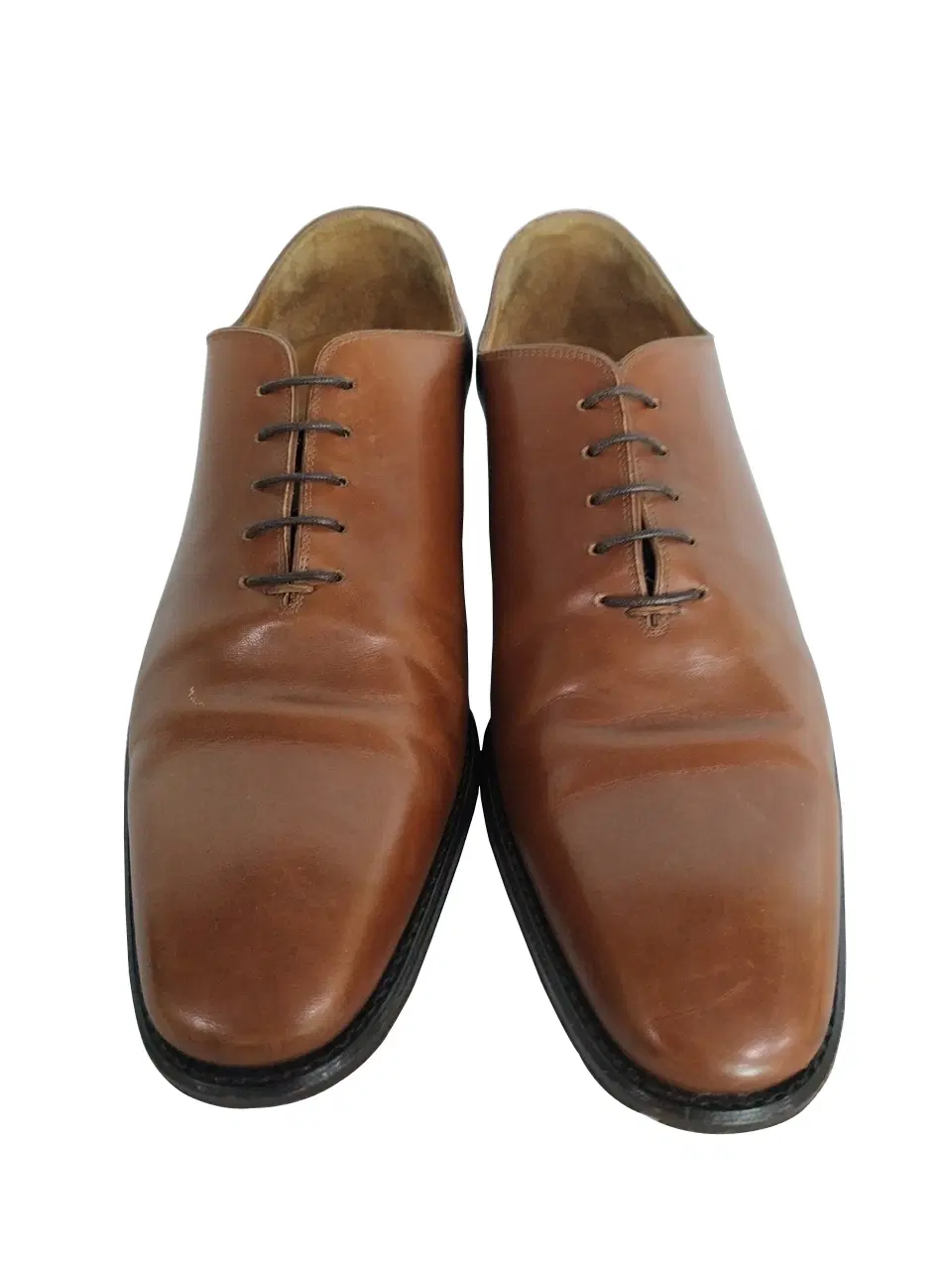 Salvatore Ferragamo Angiolo Lace-Up Leather Dress Shoes