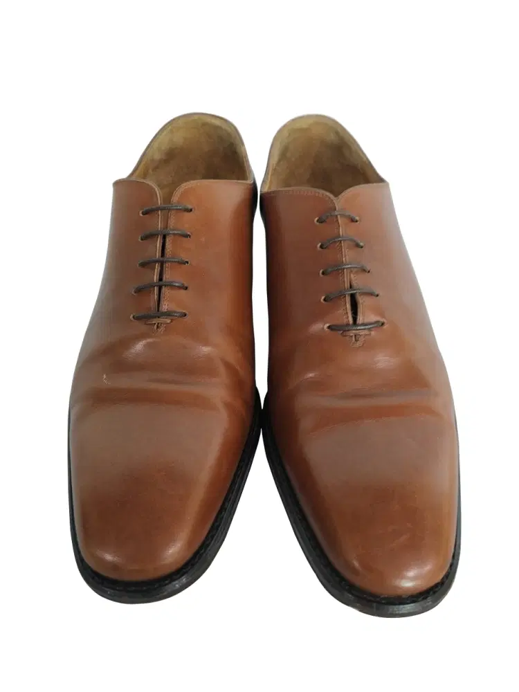 Salvatore Ferragamo Angiolo Lace-Up Leather Dress Shoes-Hover-Image