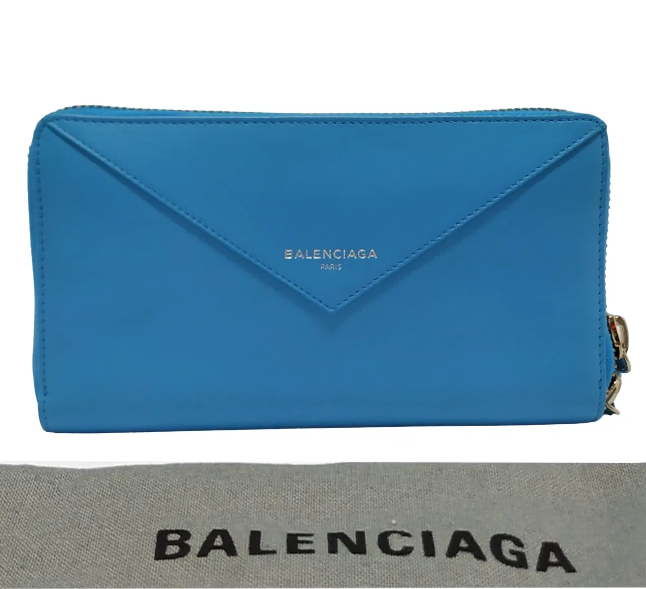 Balenciaga Papier Continental Double Zip Around Wallet