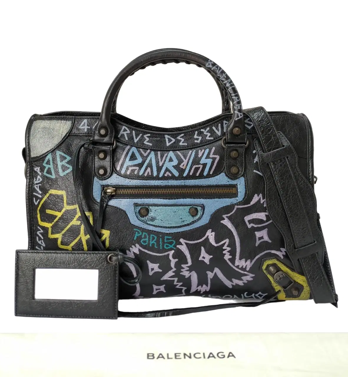 Balenciaga Graffiti Classic City Tote