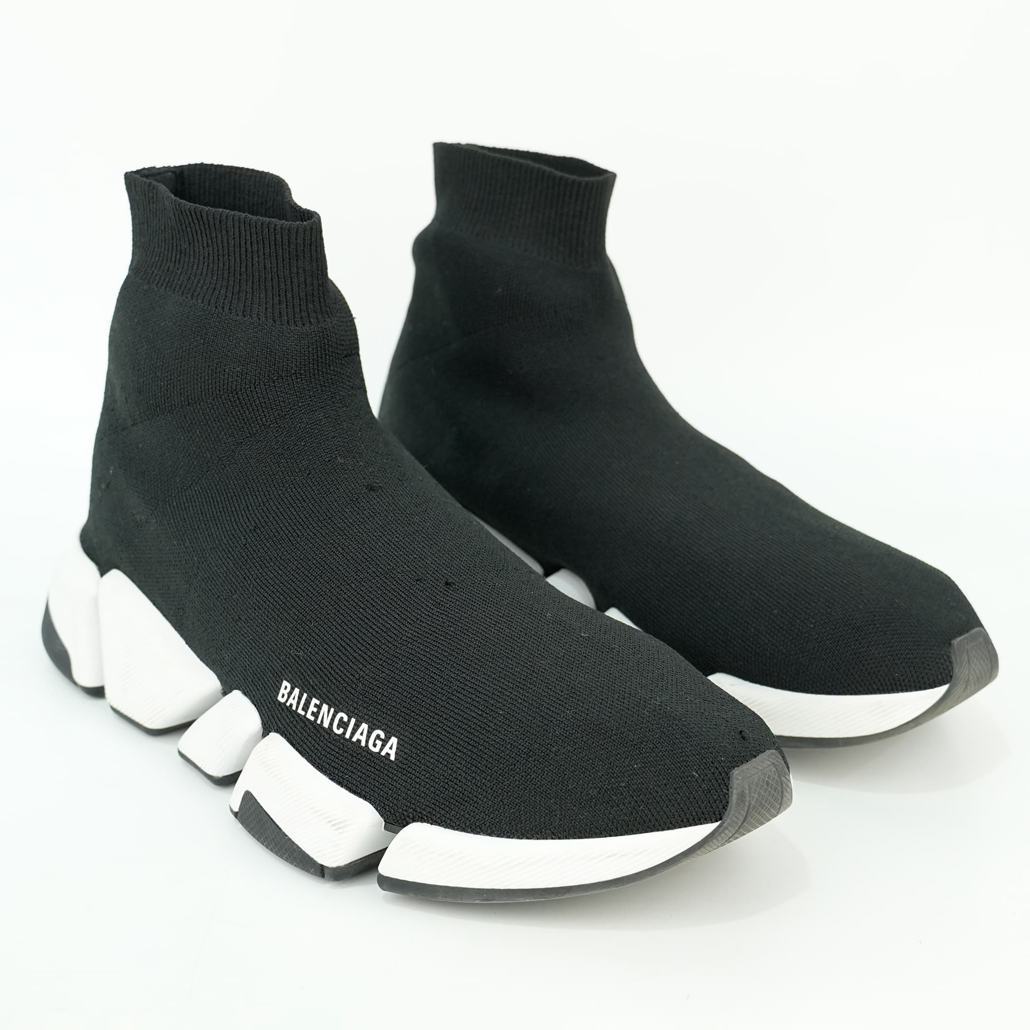 Size UK 9 - Balenciaga Speed Knit Sneakers in Black