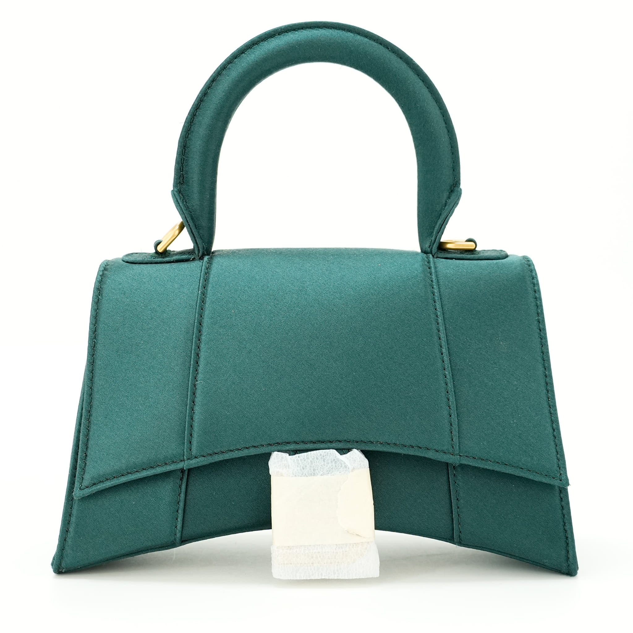 Balenciaga Hourglass XS Satin top handle bag