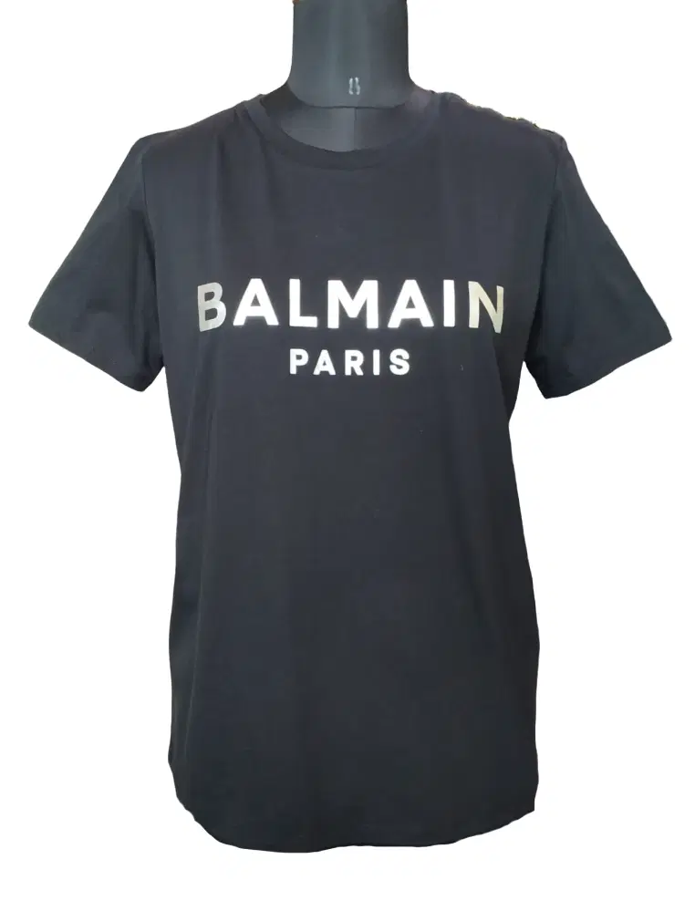 Balmain Black Silver T-shirt