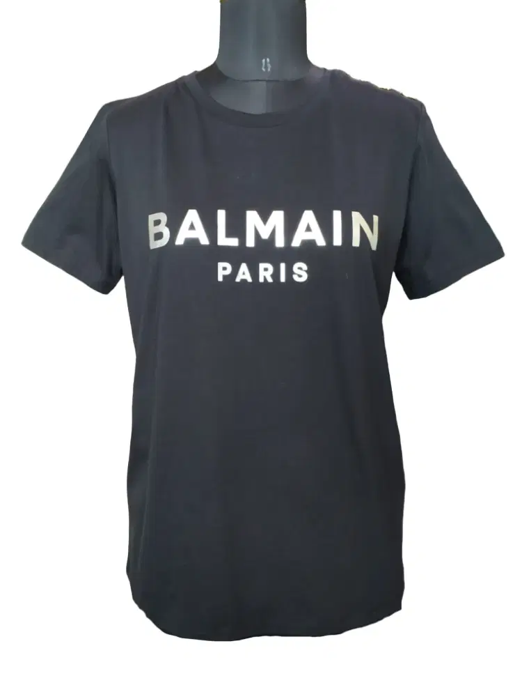 Balmain Black Silver T-shirt-Hover-Image