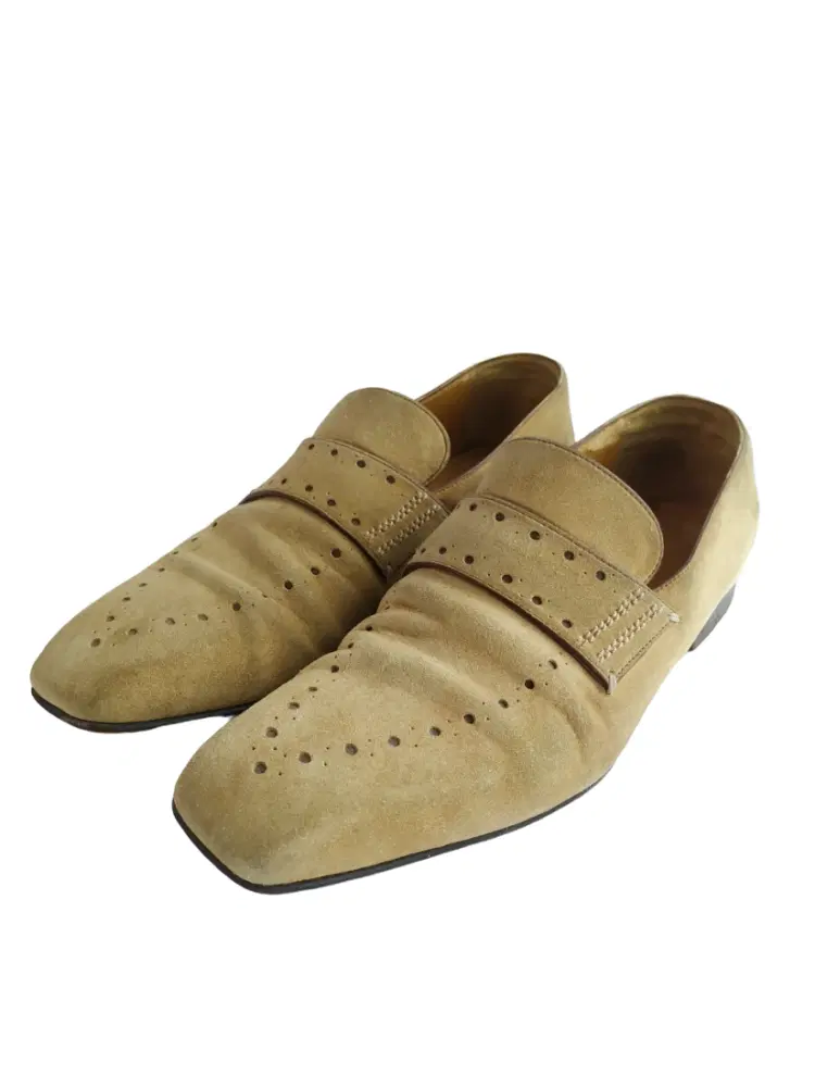 Berluti Beige Suede Leather Loafer-Hover-Image