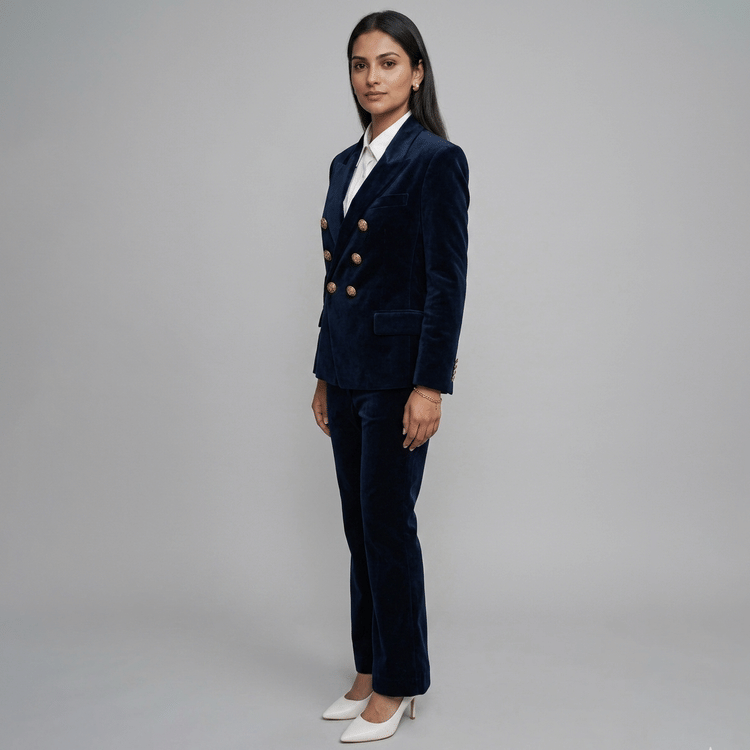 Balmain Double-Breasted Blazer, Size 46-Hover-Image
