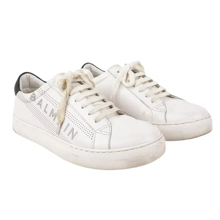 Size 42 - Balmain White Sneakers-Hover-Image