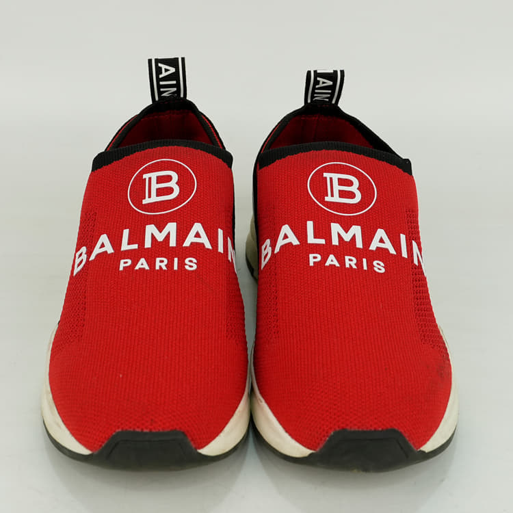 Size 39 - Balmain Slip-On Sneakers with Logo-Hover-Image
