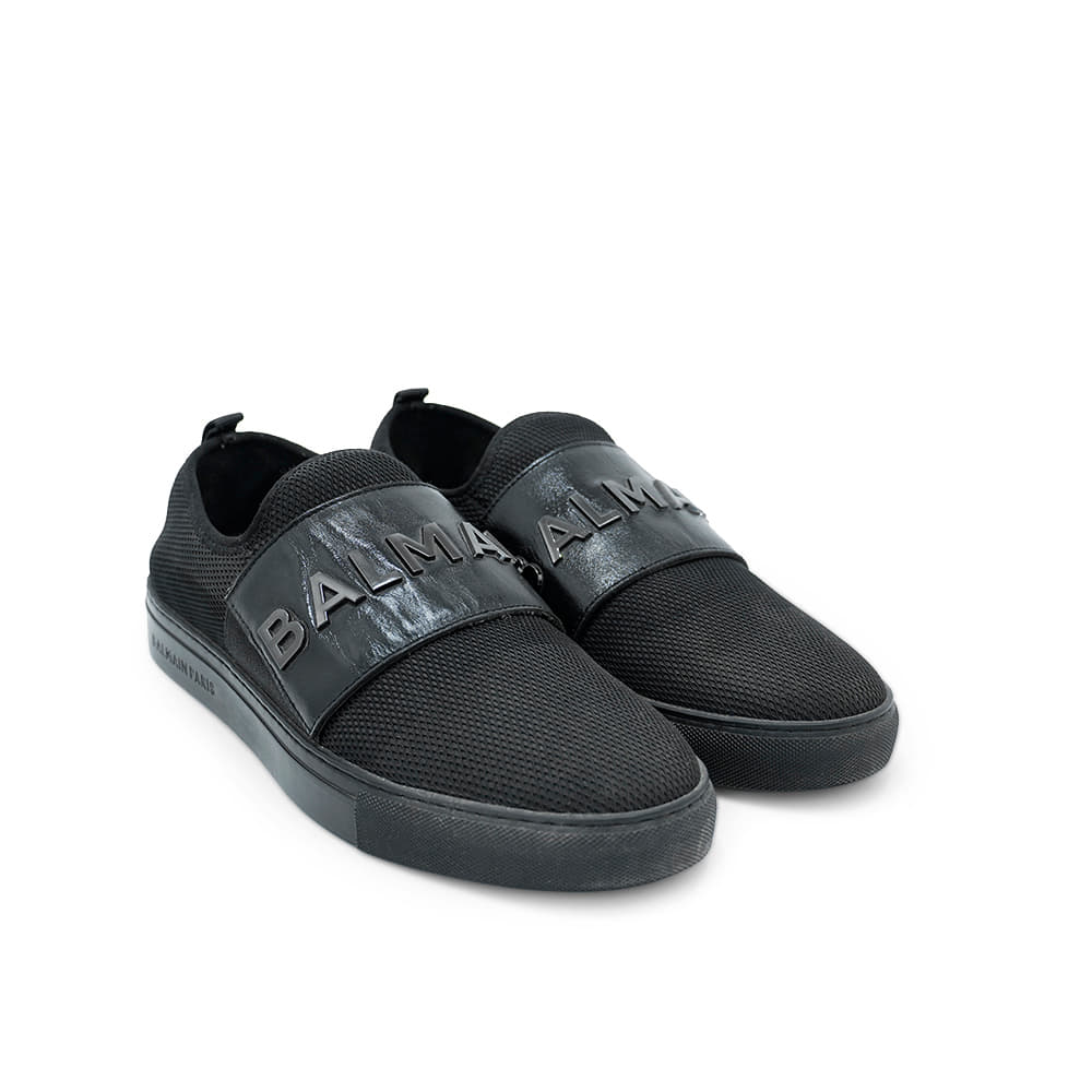 EU 42 - Balmain Cameron Logo Embossed Sock Sneakers