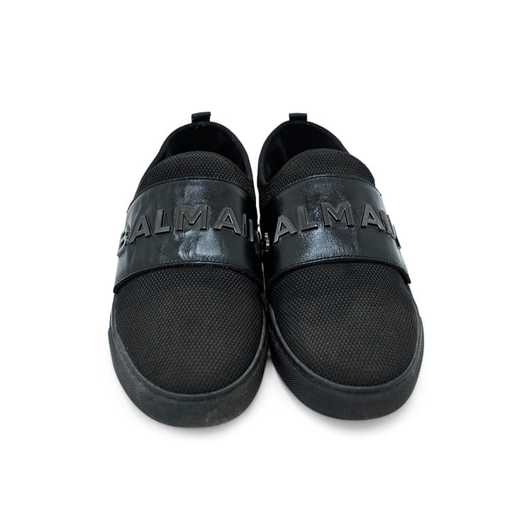 EU 42 - Balmain Cameron Logo Embossed Sock Sneakers-Hover-Image